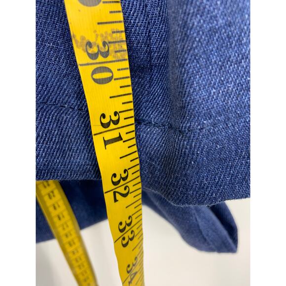 Massimo Dutti Blue 100% Linen 4 Pocket Pants Size 6 - Picture 12 of 12